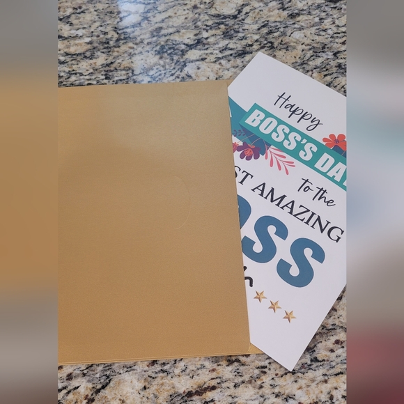🖤 Giant Boss's Day Card NWT - Picture 5 of 6